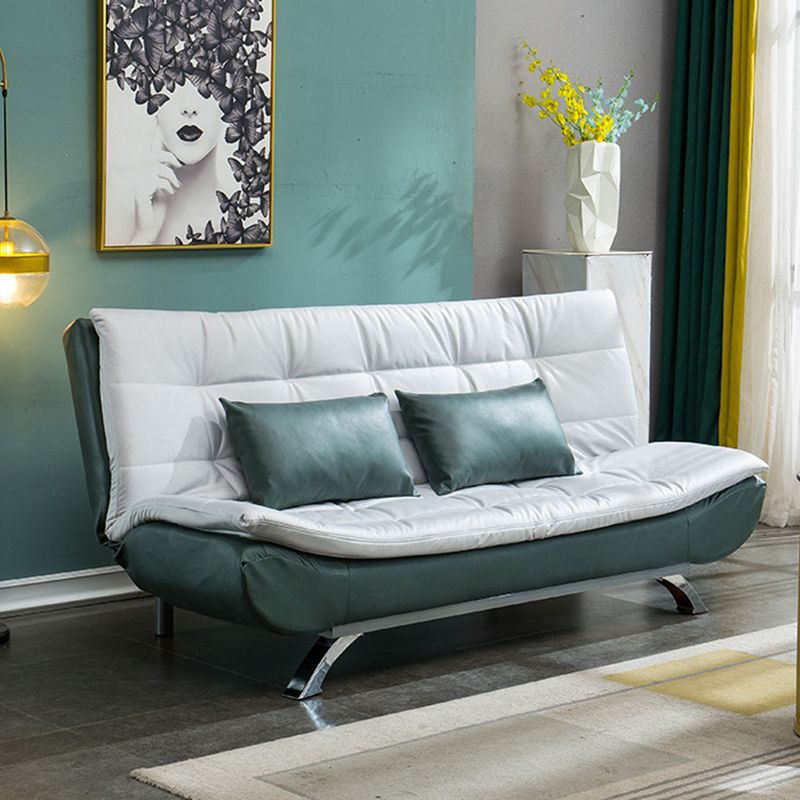 フェイクレザーソファ35.43 "Hリビングルーム用のアームレスコンバーチブルソファ