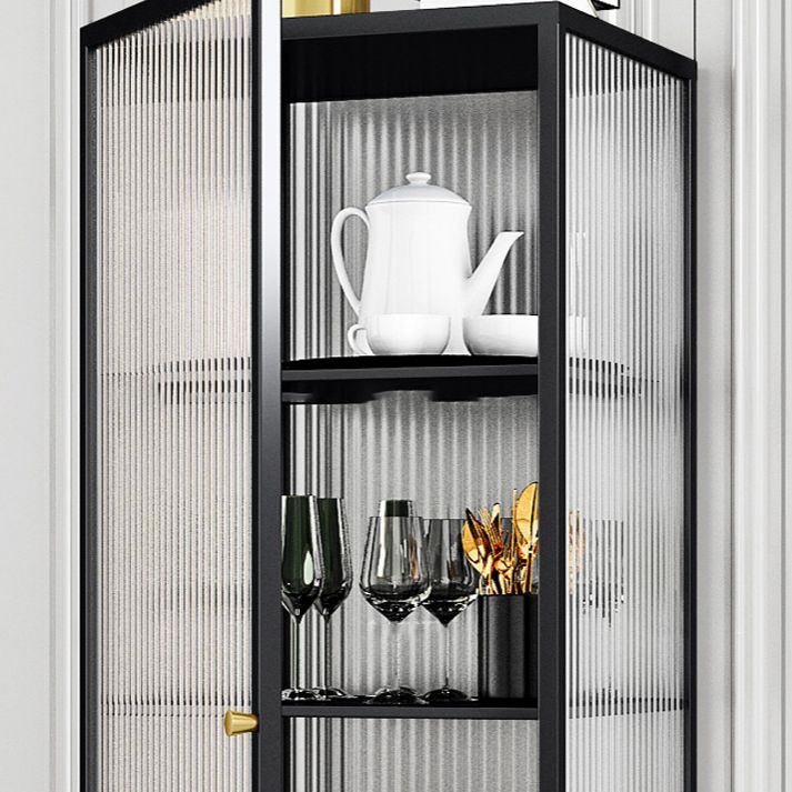 Server per porte della porta in vetro in metallo server in stile moderno per la sala da pranzo