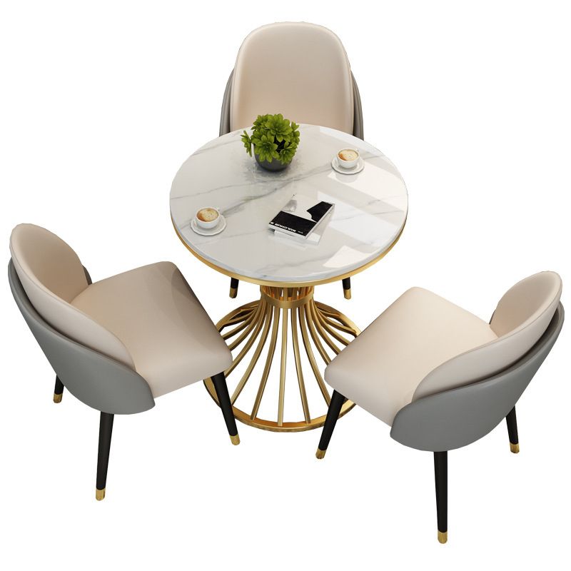 ダイニングルーム布張りの椅子工業用フェイクレザーパーソンズダイニングチェア