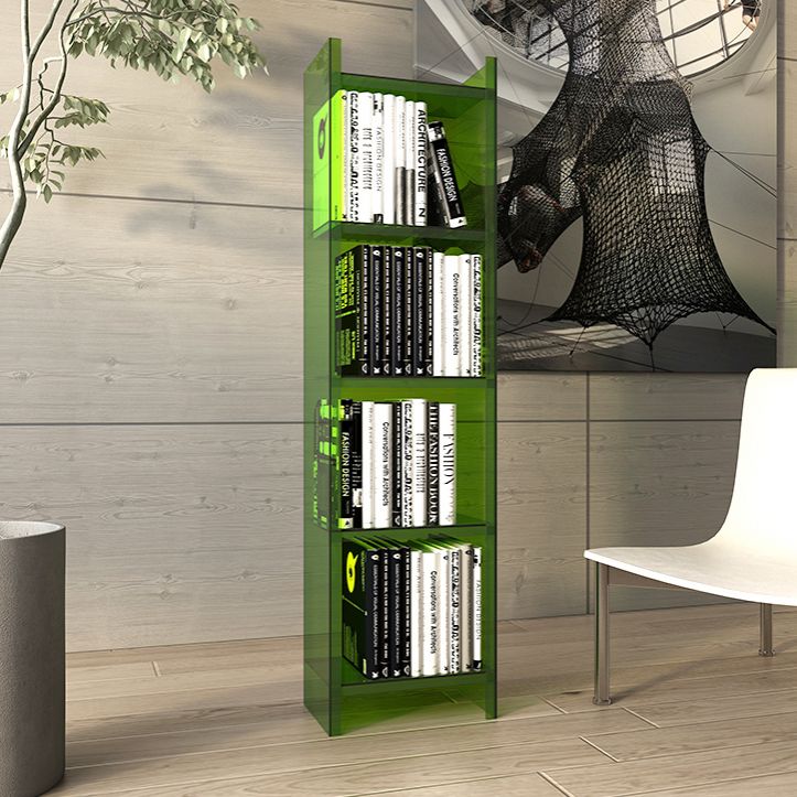 Closed Back Acrylic Standard Bookshelf Vertical Glam Bookshelf for Living Room Clearhalo 'Bookcases' 'furn' 'furn_bookcases' 'Furniture' 'furniture_bookcases' 'kitchen' 'kitchen_bookcases' 'Living Room Furniture' 'Office Furniture' 1200x1200_ee76637a-3d46-4f28-a739-b3cdaf1896dc