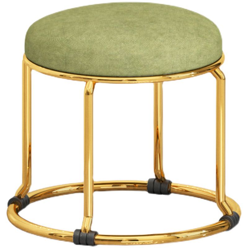 Standard Ottoman Fade Resistant Cotton Blend Glam Round Solid Color Ottoman Clearhalo 'furn' 'furn_ottomans_poufs' 'Furniture' 'Living Room Furniture' 'Ottomans & Poufs' 'ottomans_poufs' 1200x1200_ee768fad-9742-416b-8112-fdcfd7d7667c