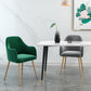 Scandinavian Style Metal Dining Chair Coffee Shop Casual Wingback Chair Clearhalo ' kitchen&dining_furn' 'Dining Chairs' 'Dining Tables & Seating' 'dining_chair' 'furn' 'furn_dining_chair' 'Furniture' 'furniture_dining_chair' 'Kitchen & Dining Furniture' 'kitchen' 1200x1200_ee7697f2-0cae-4626-82d0-383802aab298