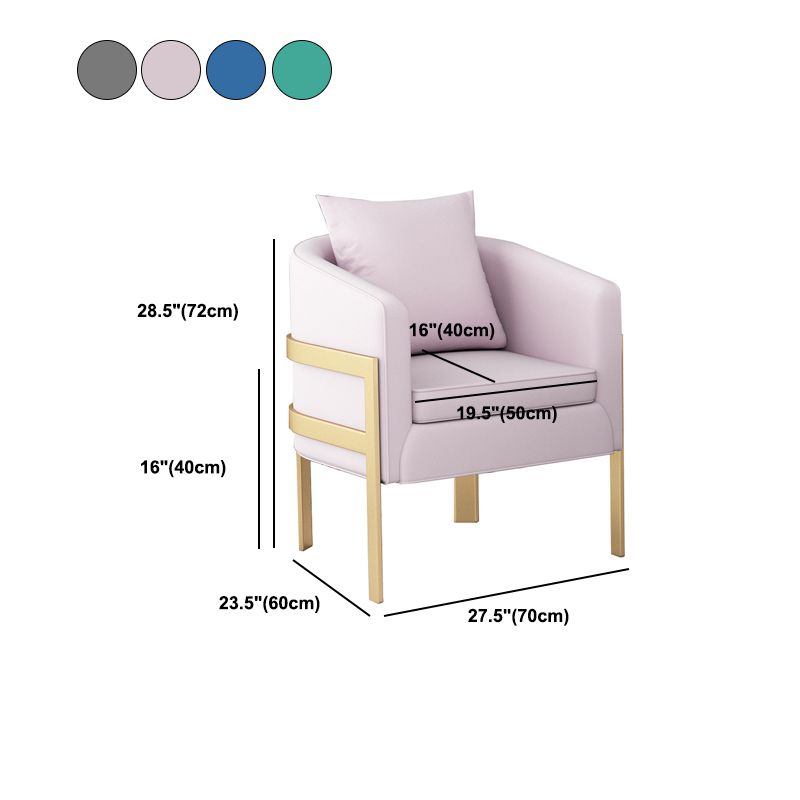 Canapé à bras en pente en velours avec dos serré pour le salon 28,35 "de haut