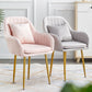 Scandinavian Dining Arm Chair Solid Back Side Chair with Metal Legs for Home Use Clearhalo ' kitchen&dining_furn' 'Dining Chairs' 'Dining Tables & Seating' 'dining_chair' 'furn' 'furn_dining_chair' 'Furniture' 'furniture_dining_chair' 'Kitchen & Dining Furniture' 'kitchen' 1200x1200_ee79479f-c77a-4b54-a1f9-99cd77560b8b