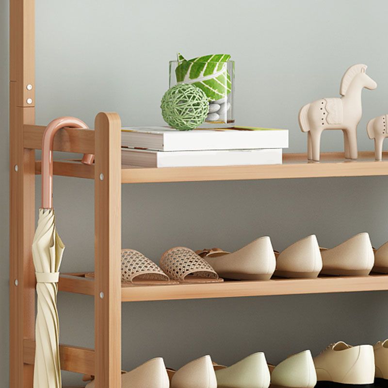 Moderne Holzkleiderbügel Lagerregale und Kleiderhaken Eingangskit