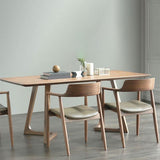 Modern Rectangle Solid Wood Table Standard Height Dining Table for Living Room Clearhalo 'Dining Tables & Seating' 'Dining Tables' 'dining_table' 'furn' 'furn_dining_table' 'Furniture' 'furniture_dining_table' 'Kitchen & Dining Furniture' 1200x1200_ee7b1144-40e4-44fd-99a3-b39c7cb502d2