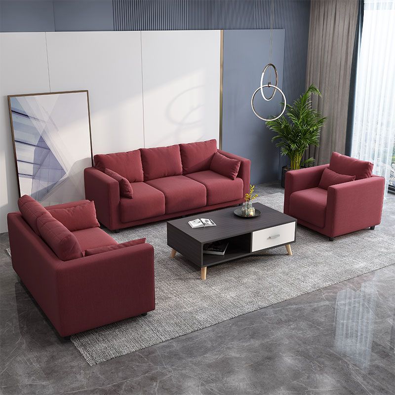 Loose Back Linen Square Arm Sofa with Slipcovered for Living Room and Apartment Clearhalo 'furn' 'furn_sofas' 'Furniture' 'furniture_sofas' 'kitchen' 'kitchen_sofas' 'Living Room Furniture' 'Sofa' 'sofas' 1200x1200_ee7b7157-b584-4f77-9f77-84fa44c08631