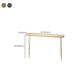 Rectangle Shape Contemporary Console Table Natural Console Sofa Table with 2 Legs