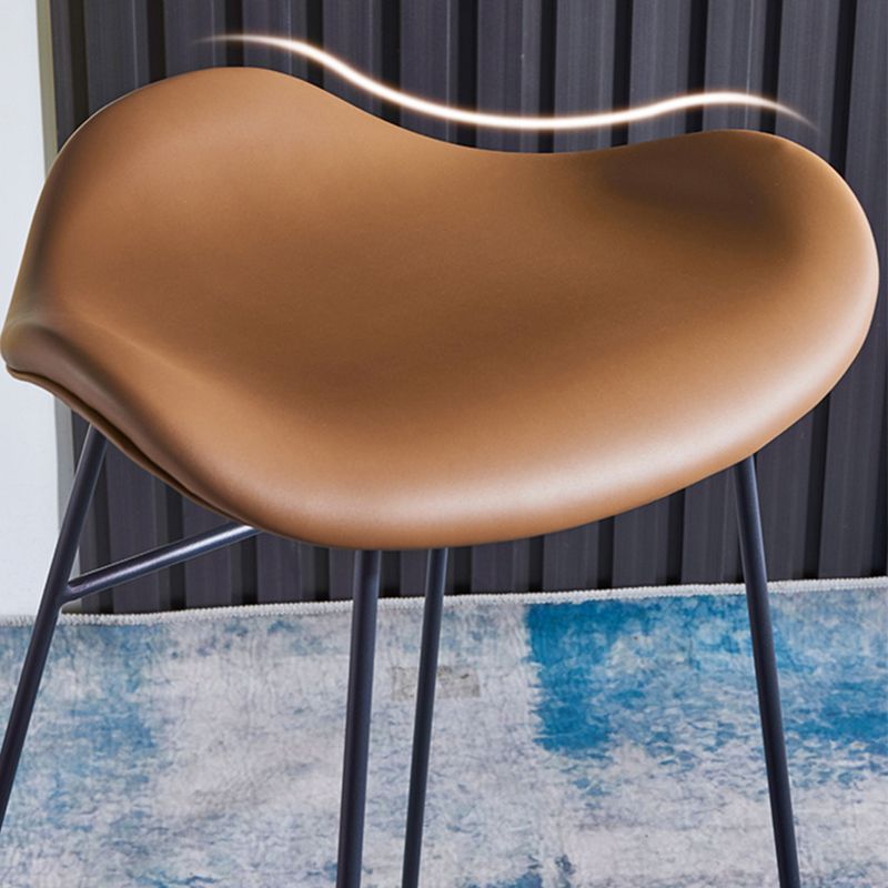 Nordic Leather Seats Barstool Metal Base Bar Stool for Living Room Clearhalo 'Bar Furniture' 'Bar Stools' 'bar_stools' 'furn' 'furn_bar_stools' 'furniture_bar_stools' 'Kitchen & Dining Furniture' 'kitchen&dining_furn' 'kitchen' 'kitchen_furn' Furniture' 1200x1200_ee7bcabd-a8b1-42a4-92b5-be0ca755506d