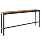 Pine Wood Bar Table Industrial Bar Table with Black Trestle Base Clearhalo 'Bar Furniture' 'Bar Tables' 'bar_tables' 'furn' 'furn_bar_tables' 'Furniture' 'furniture_bar_tables' 'Kitchen & Dining Furniture' 1200x1200_ee7bdf88-8aa2-499e-8a0b-22893c606af8