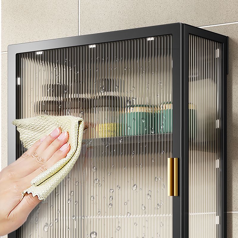 Armadio a buffet montato a parete per mobile in metallo contemporaneo per sala da pranzo