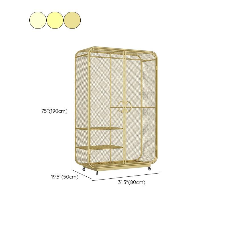 Armadio in metallo camera da letto Armadio rettangolare del guardaroba rettangolare