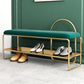Modern Entryway Bench Cushioned Metal Seating Bench , 12.5" Width Clearhalo 'Benches' 'Chairs & Seating' 'furn' 'furn_benches' 'Furniture' 'Living Room Furniture' 1200x1200_ee7d89f0-b94b-4d90-9bb3-154036339fdf