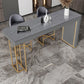 Glam Rectangle Stone Counter Table 1/3 Pieces Bar Table Set for Kitchen Clearhalo 'Bar Furniture' 'furn' 'furn_home_bar_bar_sets' 'Furniture' 'Home Bars & Bar Sets' 'home_bar_bar_sets' 'Kitchen & Dining Furniture' 1200x1200_ee7efe62-33a7-4e72-bdc4-4be6417925e1