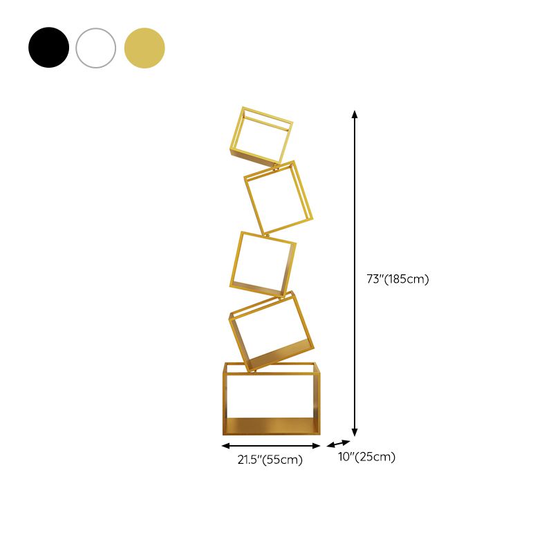 Modernes Bücherregal aus dem Bücherregal Metal Open Regal mit Regalen für Heimbüro