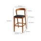 Contemporary Wood Stool Backrest Counter Stool Furniture for Restaurant