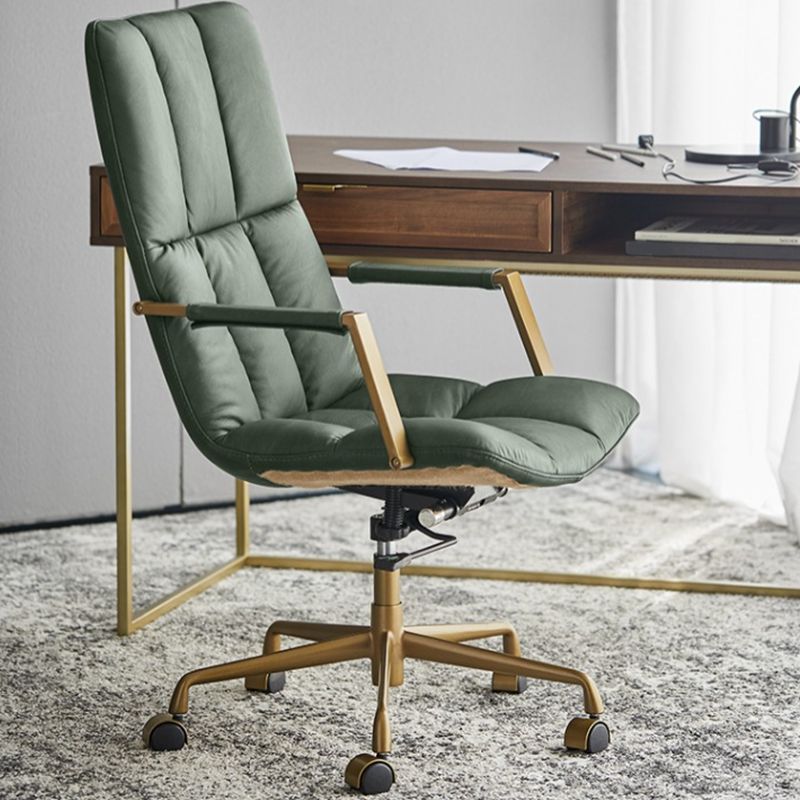 Modernismo Armas fijas Silla de oficina Mecanismo de inclinación Silla de escritorio con ruedas para el hogar