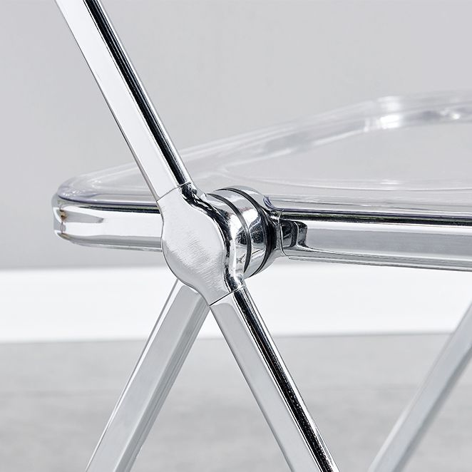 Contemporary Style Folding Armless Side Chair Open Back Single Dining Side Chair Clearhalo ' kitchen&dining_furn' 'Dining Chairs' 'Dining Tables & Seating' 'dining_chair' 'furn' 'furn_dining_chair' 'Furniture' 'furniture_dining_chair' 'Kitchen & Dining Furniture' 'kitchen' 1200x1200_ee84b768-f800-4f47-b256-1bc15101feaa