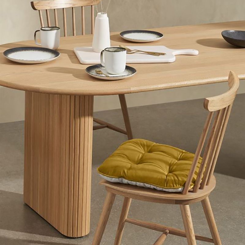 Modern Solid Wood Dining Table Oval Table with Double Pedestal Clearhalo 'Dining Tables & Seating' 'Dining Tables' 'dining_table' 'furn' 'furn_dining_table' 'Furniture' 'furniture_dining_table' 'Kitchen & Dining Furniture' 'kitchen' 'kitchen_dining_table' 1200x1200_ee85054a-a2a3-4f8a-a91a-e4abe265beb4