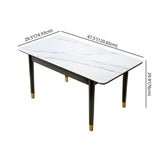 Kitchen Modern Sintered Stone Top Dining Table of Traditional Height with Collapsible Dining Sets Clearhalo 'Dining Room Sets' 'Dining Tables & Seating' 'dining_room_set' 'furn' 'furn_dining_room_set' 'Furniture' 'furniture_dining_room_set' 'Kitchen & Dining Furniture' 'kitchen&dining_furn' 'kitchen' 1200x1200_ee85c0b3-e92f-4621-bce7-564f63476e1f