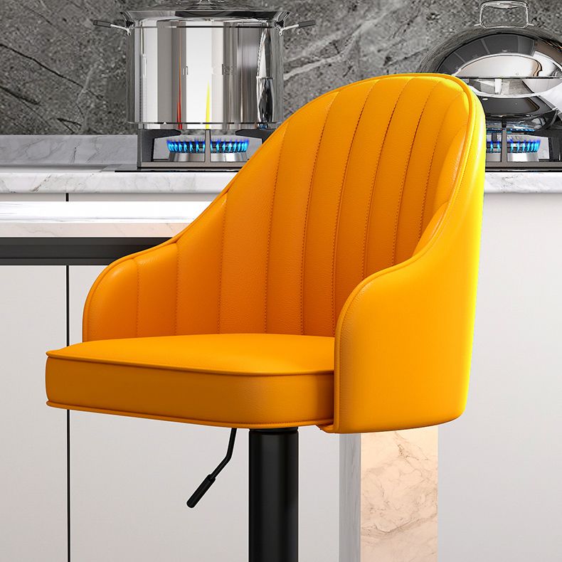 Scandinavian Metal Kitchen Dining Room Arm Stool Adjustable Height Barstool Clearhalo 'Bar Furniture' 'Bar Stools' 'bar_stools' 'furniture_bar_stools' 'Kitchen & Dining Furniture' 'kitchen&dining_furn' 'kitchen' 'kitchen_furn' Furniture' 1200x1200_ee882a9c-bad6-4144-a394-023daeac741a