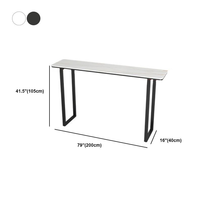 Industrial Rectangle Bar Table Set 1/2/3/5 Pieces Stone Counter Table for Indoor Clearhalo 'Bar Furniture' 'furn' 'furn_home_bar_bar_sets' 'Furniture' 'Home Bars & Bar Sets' 'home_bar_bar_sets' 'Kitchen & Dining Furniture' 1200x1200_ee882f29-3667-4296-b851-1389332bb6eb