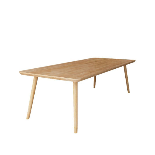 Table de réunion de bureau de style moderne en bois massif 4 jambes