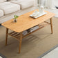 4 Legs Coffee Table Modern Wood Oval Cocktail Table with Shelf Clearhalo 'Coffee & Accent Tables' 'Coffee Tables' 'coffee_tables' 'furn' 'furn_coffee_tables' 'Furniture' 'Living Room Furniture' 1200x1200_ee8be5f7-60e5-45c5-8eea-77dcc81dcfa3