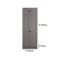 Contemporary Grey Wardrobe Armoire Engineered Wood Wardrobe Closet