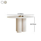 Round Dining Table Modern Furniture with Solid Wood Base for Home Clearhalo 'Dining Tables & Seating' 'Dining Tables' 'dining_table' 'furn' 'furn_dining_table' 'Furniture' 'Kitchen & Dining Furniture' 1200x1200_ee8cf16b-d656-4d0d-8ef0-5103895ee9d7