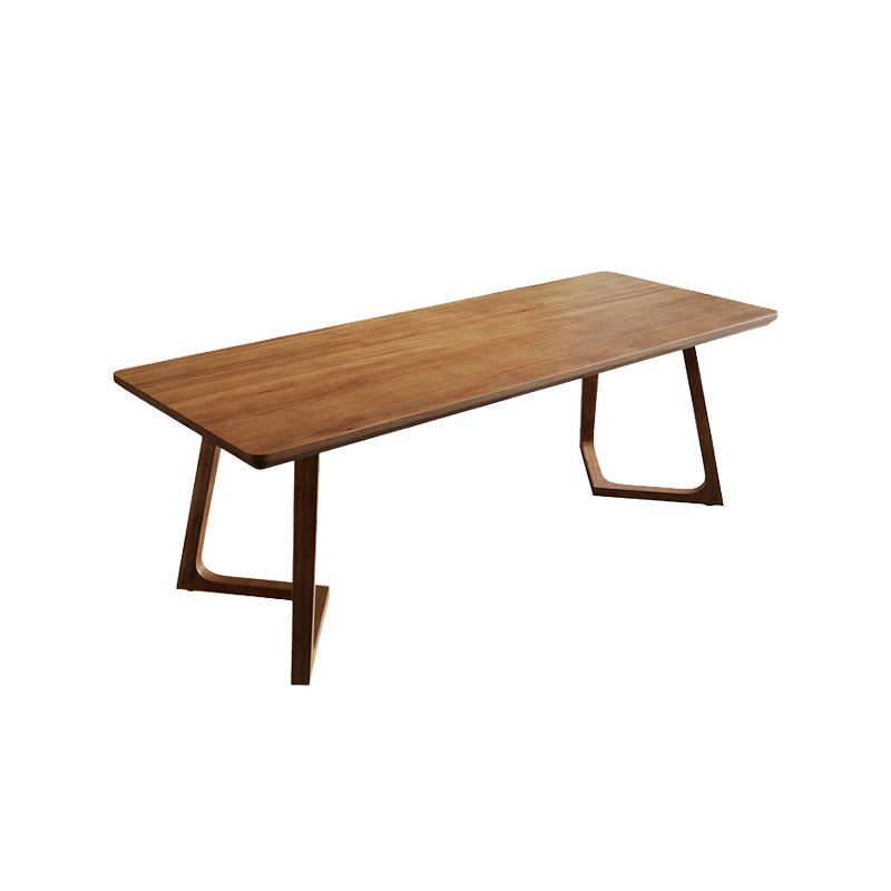 Contemporary Style Wood Office Desk Rectangular Task Desk with 2 Legs for Office Clearhalo 'furn' 'furn_office_desk' 'Furniture' 'Office Desks' 'Office Furniture' 'office_desk' 1200x1200_ee8cfaa0-7d3d-4dbe-9f8c-abf361416ab1