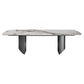 Sintered Stone Modern Rectangle Dining Table White Stone Top Dinette Table for Kitchen Clearhalo ' dining_table' 'Dining Tables & Seating' 'Dining Tables' 'furn' 'furn_dining_table' 'Furniture' 'furniture_dining_table' 'Kitchen & Dining Furniture' 'kitchen&dining_furn' 'kitchen' 'kitchen_dining_table' 1200x1200_ee8da681-c61b-473d-9d5a-136c234538b7