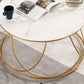 Frame Glam Cocktail Table Stone Round Nesting Coffee Table Set Clearhalo 'Coffee & Accent Tables' 'Coffee Tables' 'coffee_tables' 'furn' 'furn_coffee_tables' 'Furniture' 'Living Room Furniture' 1200x1200_ee8db41f-4c27-4784-b61e-fe13d62feb77
