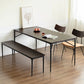 Contemporary Style Solid Wood Board Rectangle Dining Table 4 Legs Table for Home Clearhalo ' dining_table' 'Dining Tables & Seating' 'Dining Tables' 'furn' 'furn_dining_table' 'Furniture' 'furniture_dining_table' 'Kitchen & Dining Furniture' 'kitchen&dining_furn' 'kitchen' 'kitchen_dining_table' 1200x1200_ee8de450-a75c-435f-ac80-1a71279c6257