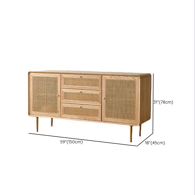 Traditionele opbergkast Dressoir Houten kist met laden