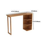 Zeitgenössische 1/2/3 Stück Stangen Tisch Set Rechteck Holzzähler für Küche