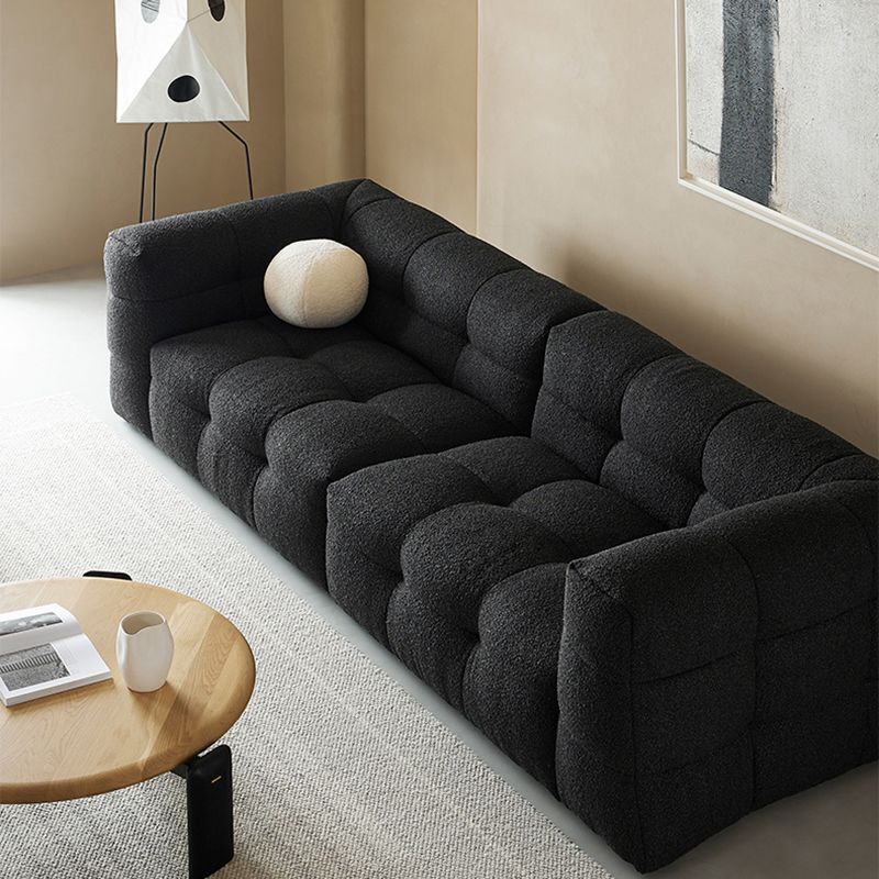 Contemporain 41,3 "D Laine canapé biscuit arrière Sofa tissu de smoking