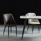 Leather Upholstered Armless Dining Chairs Home Side Chairs with Metal Legs Clearhalo ' kitchen&dining_furn' 'Dining Chairs' 'Dining Tables & Seating' 'dining_chair' 'furn' 'furn_dining_chair' 'Furniture' 'furniture_dining_chair' 'Kitchen & Dining Furniture' 'kitchen' 1200x1200_ee93e26b-83ab-4be5-bc2e-f87ae65aef2f