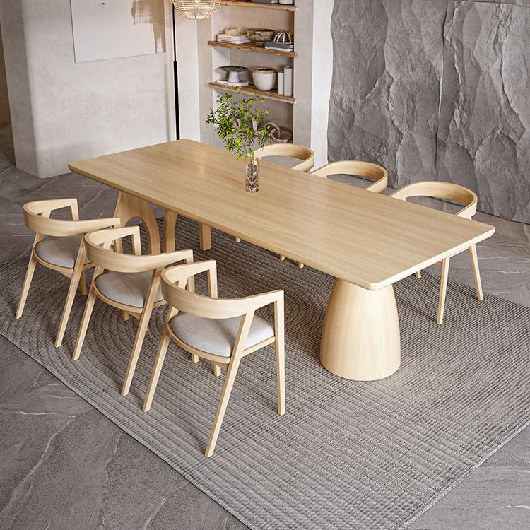 Ensemble de table à manger en bois massif industriel 1/2/7