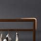 Contemporary Style Coat Hanger Pure Color Solid Wood Coat Rack for Living Room