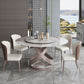 Modern Home Sintered Stone Table Round Pedestal Dining Table Clearhalo 'Dining Tables & Seating' 'Dining Tables' 'dining_table' 'furn' 'furn_dining_table' 'Furniture' 'furniture_dining_table' 'Kitchen & Dining Furniture' 1200x1200_ee959573-47fc-4e90-9225-af2d741f2a92