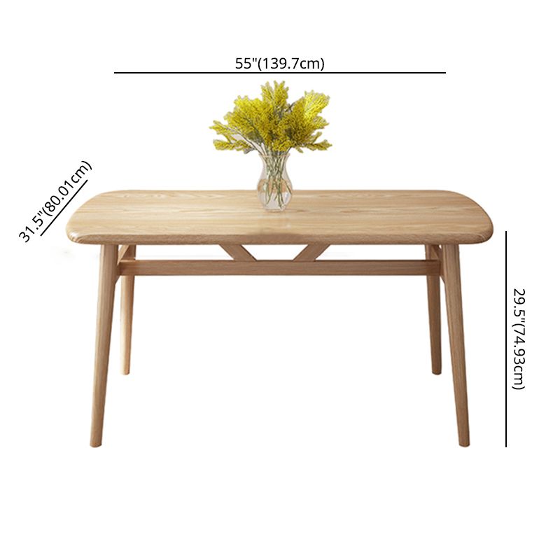 Standard Wood Top Dining Set with 4 Light Brown Wood Legs Base for Dining Furniture Clearhalo 'Dining Room Sets' 'Dining Tables & Seating' 'dining_room_set' 'furn' 'furn_dining_room_set' 'Furniture' 'furniture_dining_room_set' 'Kitchen & Dining Furniture' 'kitchen&dining_furn' 'kitchen' 1200x1200_ee95cba8-1e70-4d49-b4a9-e383853f234f