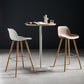 41.3"H Industrial Pedestal Pub Table Round Bistro Bar Solid Wood Table