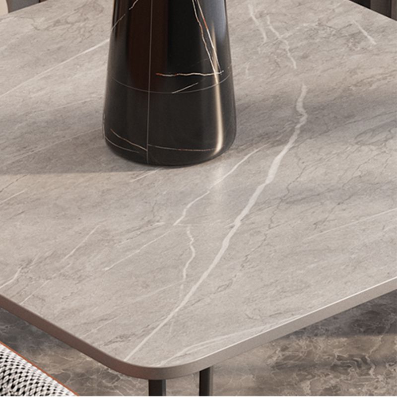 Pegas cruzadas de pizarra mesa de esquina de la esquina de la mesa del sofá cuadrado moderno