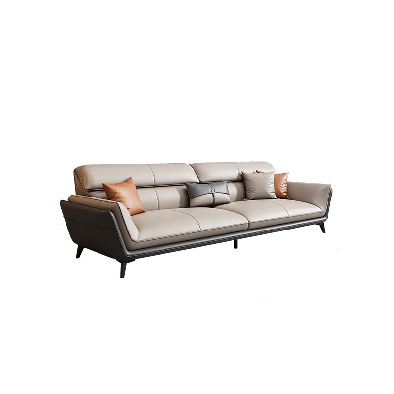 33.46" H Flared Arm Modern Sofa with Sewn Pillow Back Metal Legs Sofa Clearhalo 'furn' 'furn_sofas' 'Furniture' 'furniture_sofas' 'Living Room Furniture' 'Sofa' 'sofas' 1200x1200_ee9a5d6c-0174-44a0-803b-018be0b03387