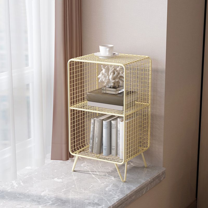 Modern Style Closed Back Bookcase with Metal Rectangular Shelves Clearhalo 'Bookcases' 'furn' 'furn_bookcases' 'Furniture' 'furniture_bookcases' 'kitchen' 'kitchen_bookcases' 'Living Room Furniture' 'Office Furniture' 1200x1200_ee9b9b43-89c9-47f4-9fe6-c3043ba7dfba