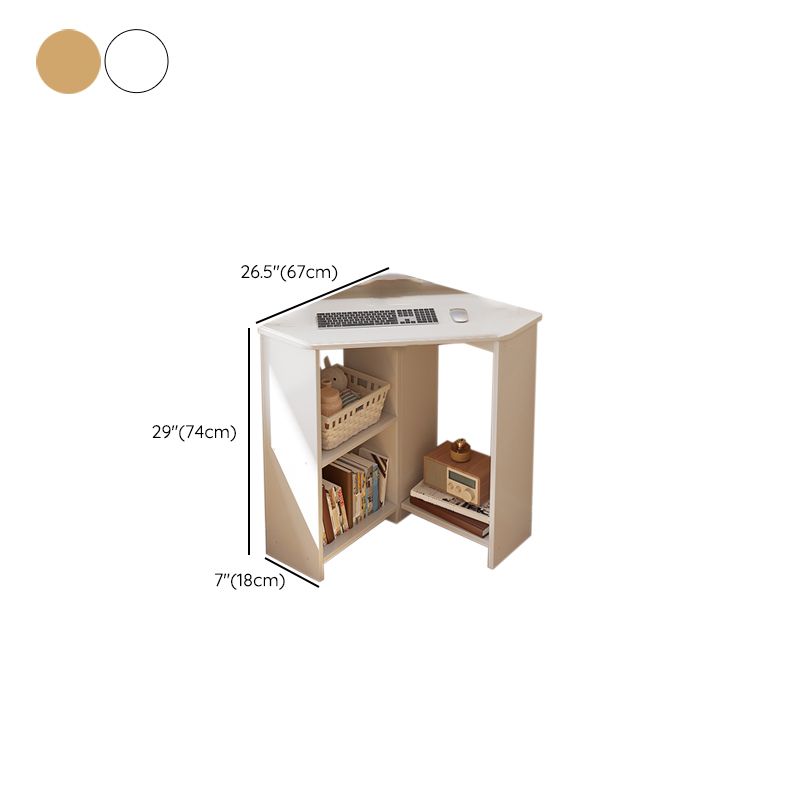 Bureau d'écriture en bois d'ingénierie contemporaine bureau bureau avec étagères