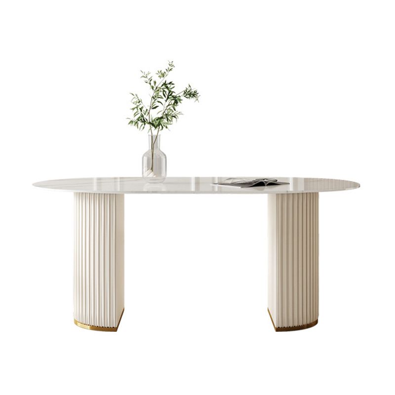 Glam 1/2/5/6/7 Pieces Dining Set Oval Sintered Stone Dining Table Set for Dining Areas Clearhalo 'Dining Room Sets' 'Dining Tables & Seating' 'dining_room_set' 'furn' 'furn_dining_room_set' 'Furniture' 'furniture_dining_room_set' 'Kitchen & Dining Furniture' 1200x1200_eea0b0ea-9f47-4804-be71-7da8db50a2df