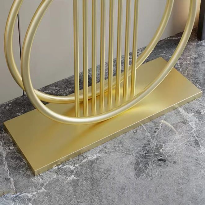 Tavolino console di accento console a metà luna tavolo di divano console in pietra