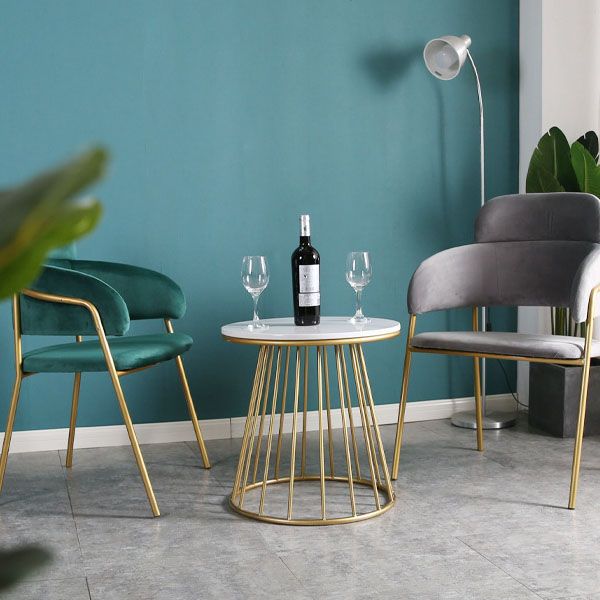 20.47 "Table lateral de estilo contemporáneo de estilo contemporáneo Mesa acento de acento de sofá redondo